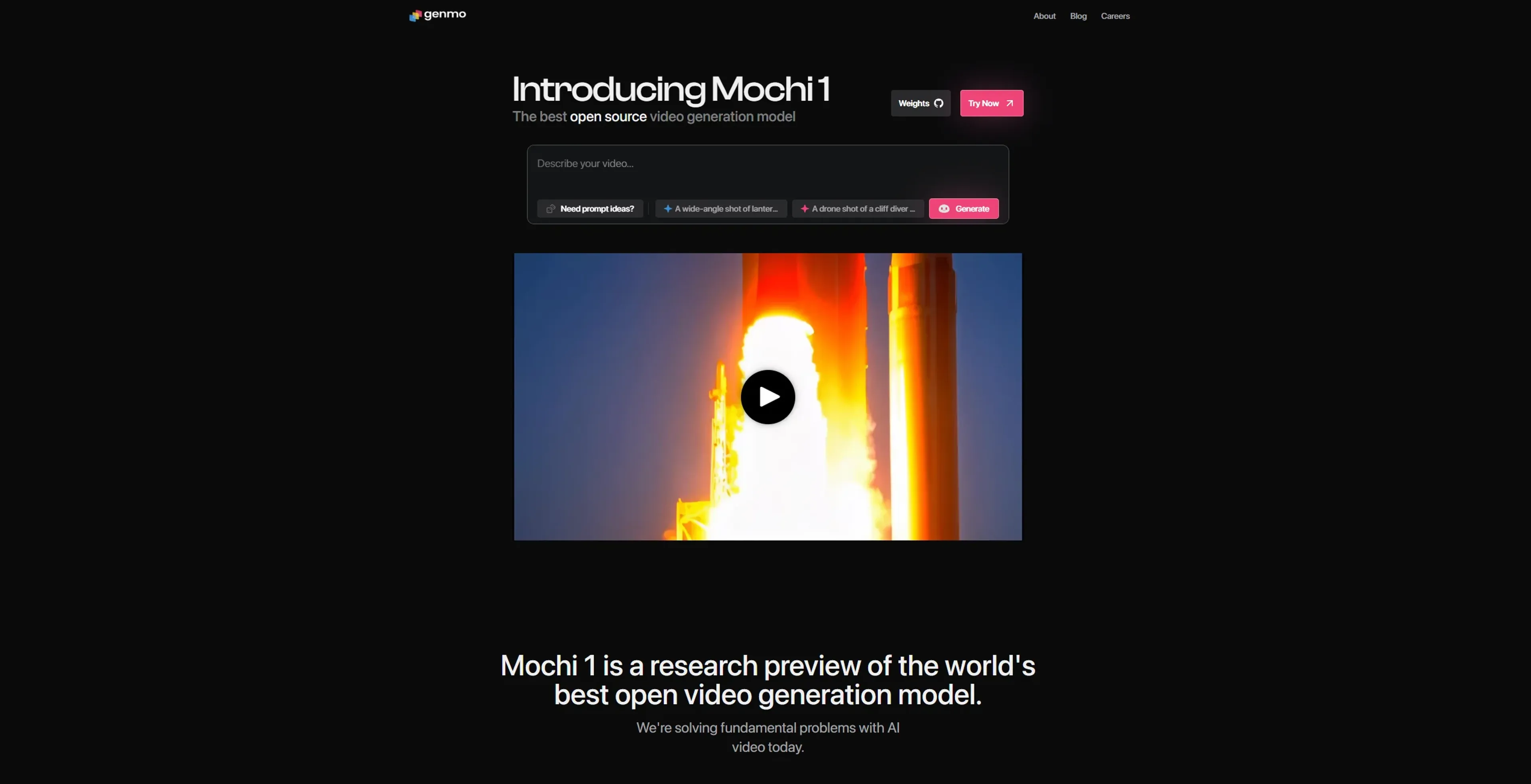 Genmo AI product screenshot