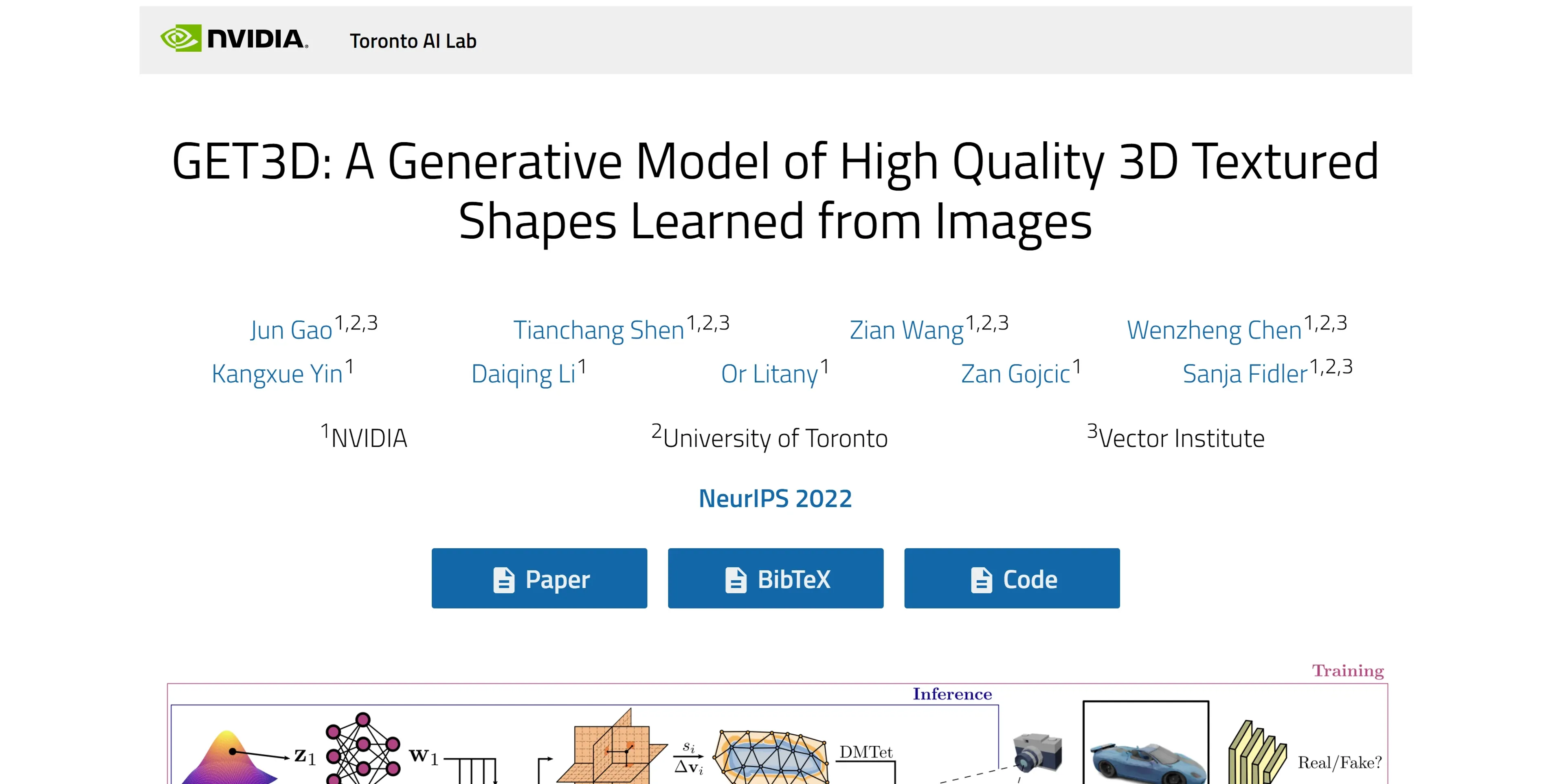 GET3D by NVIDIA product screenshot
