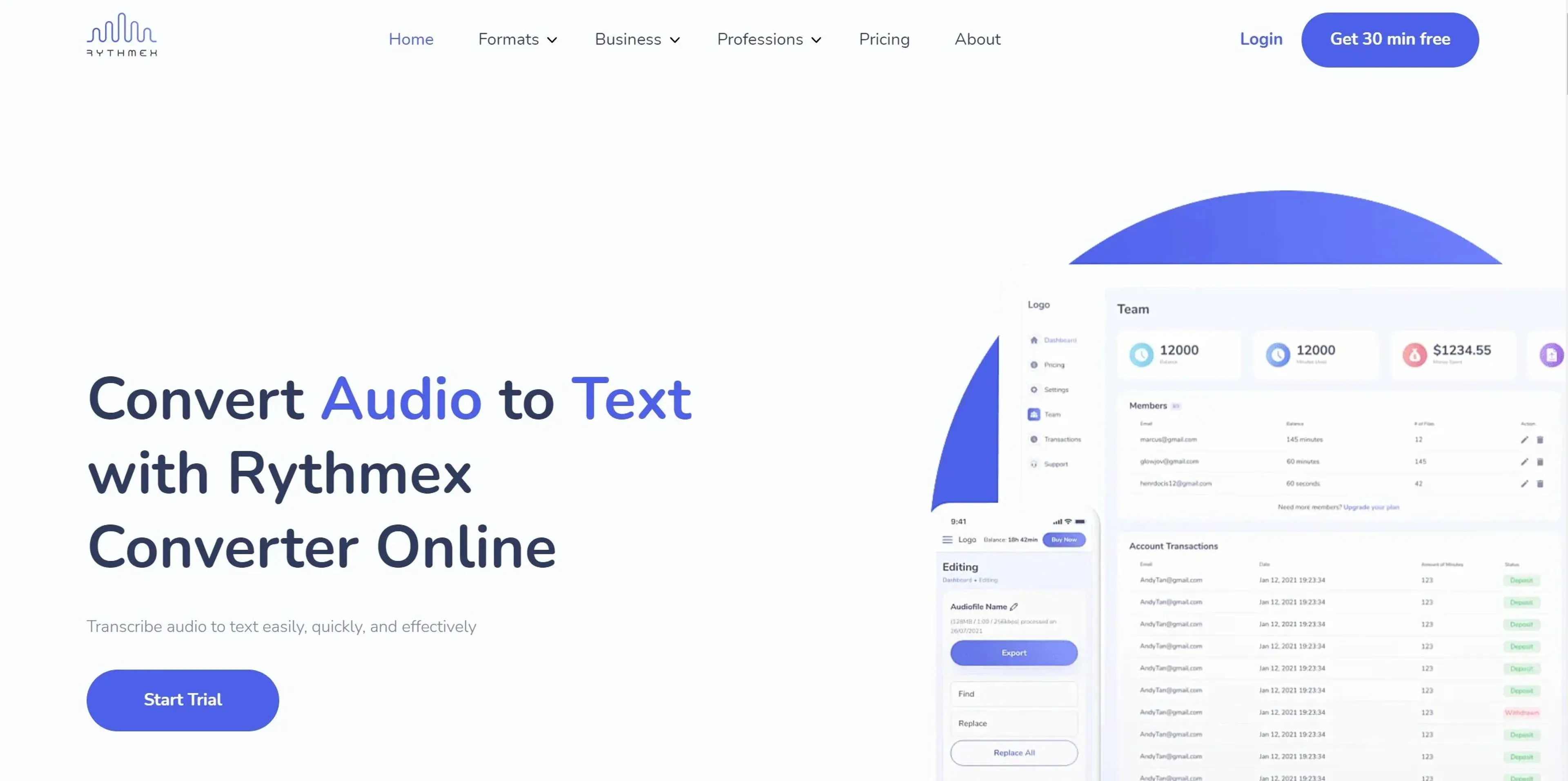 Rythmex product screenshot